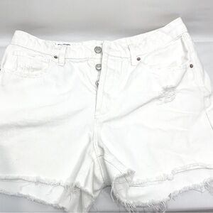 Wild Fable Womens‎ Size 10 White Cutoff Denim Jean Shorts